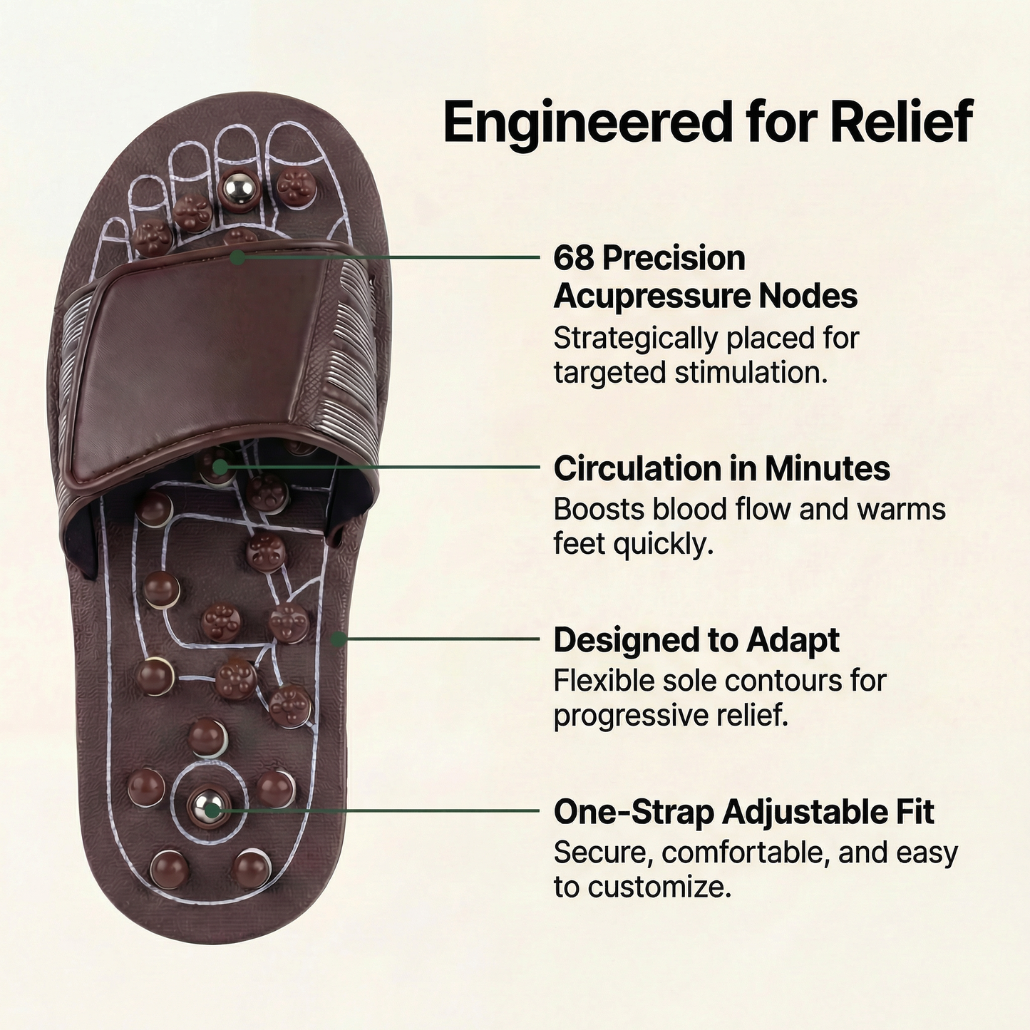 The Original PRESSURA™ Therapeutic Acupressure Massage Slippers